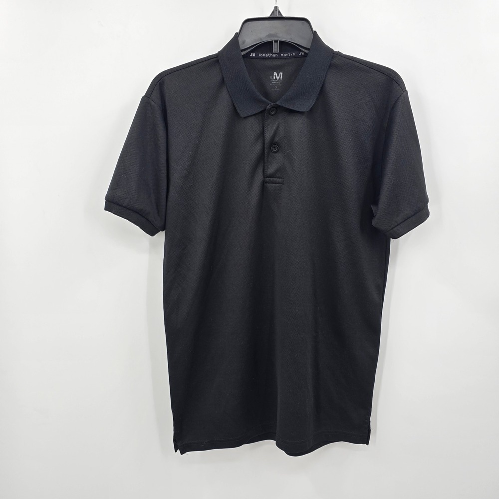 Jonathan Martin Womens Black Short Sleeve Polo Shirt Size S